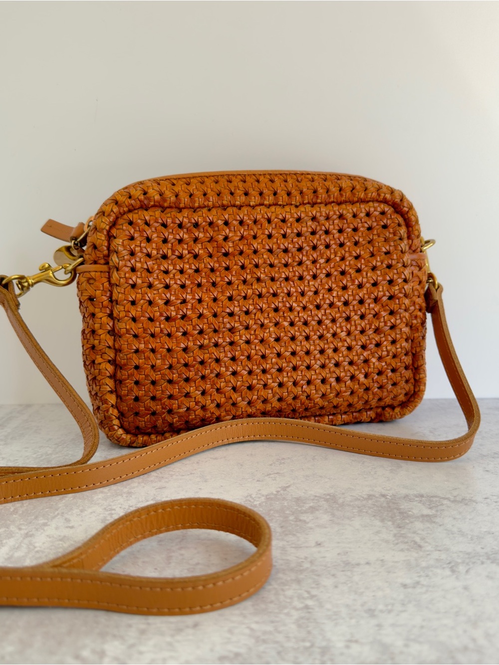 Clare V Natural Rattan Midi Sac